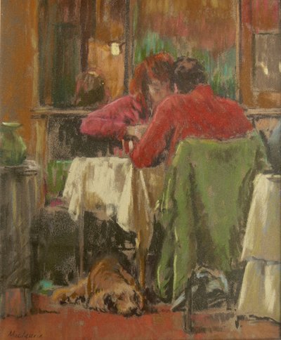 Bistro in Beziers, 2007 von Pat Maclaurin